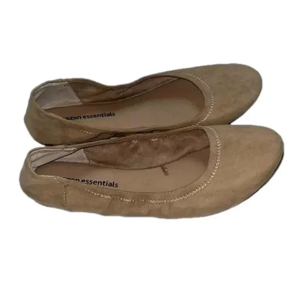 Neutral flats Amazon Essentials women’s size 9 ballet flats casual earth‎ girl