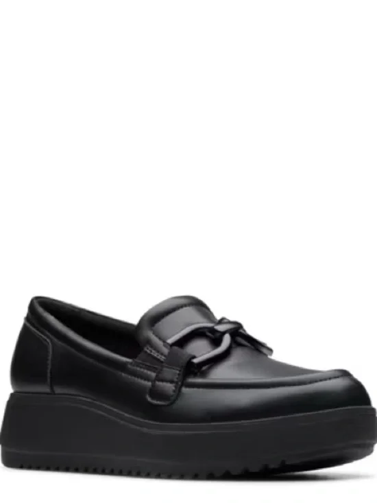 🥿CLARKS🥿LEATHER PLATFORM LOAFER🥿