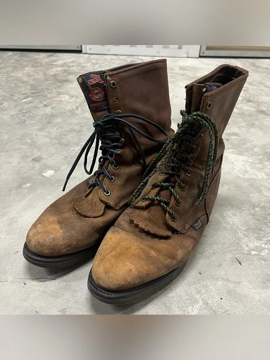 Justin Original Work Boots Double Comfort 0760 Men's Size 13EEE Made in USA