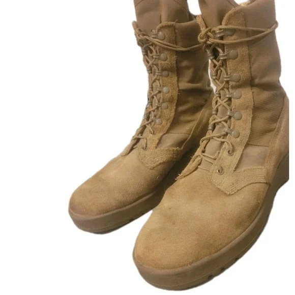 Hot Weather Coyote‎ Brown Military Boots 14 R Army Regulation Compliant