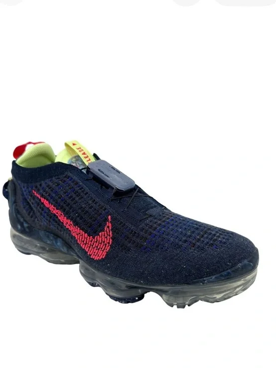 Nike Air Vapormax‎ Flyknit Obsidian Siren Red Volt Sneakers Sz. 11