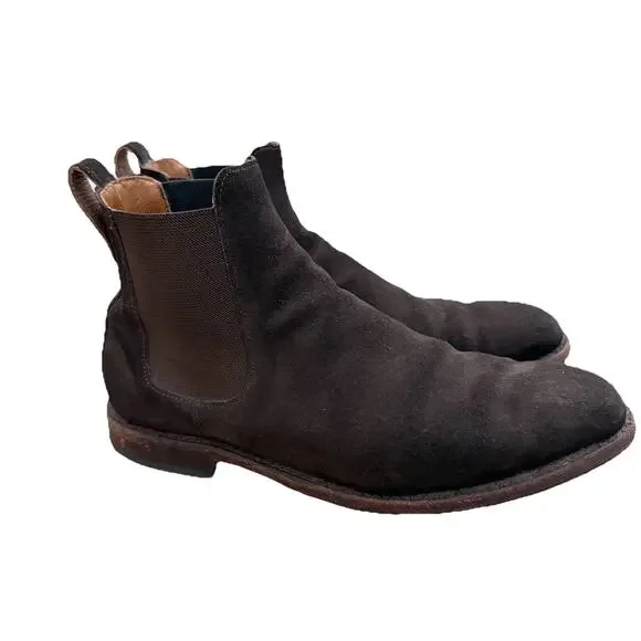 Allen Edmonds Liverpool Chelsea Dress Men’s Boots Brown Suede Size 9