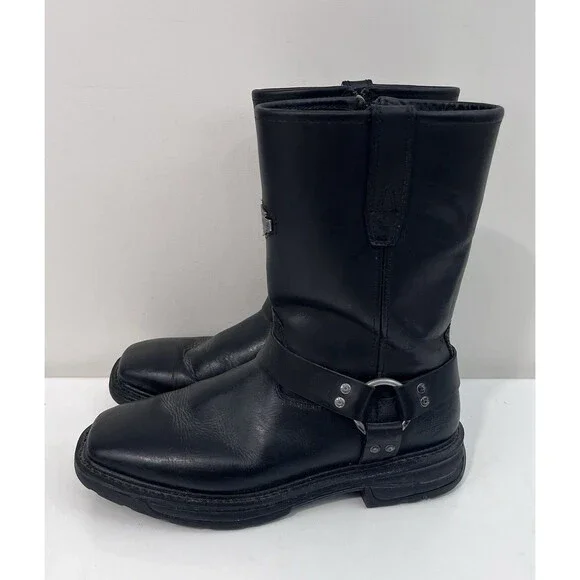 Vintage Mens Black Harley Davidson 12