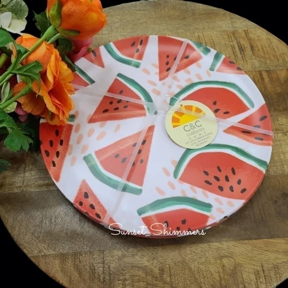 4PC set Watermelon C&C California Home Melamine 11