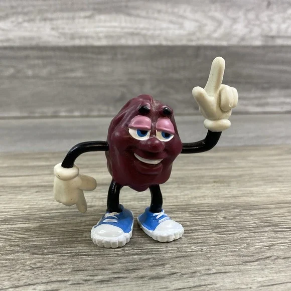 California Raisins PVC Figure Finger Pointing Up Raisin Vintage