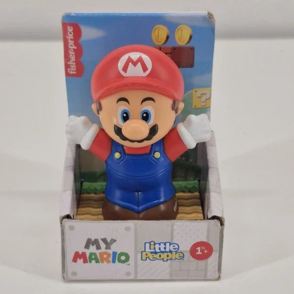Fisher Price Little People Nintendo Super Mario Bros. My Mario Mario Blue & Red