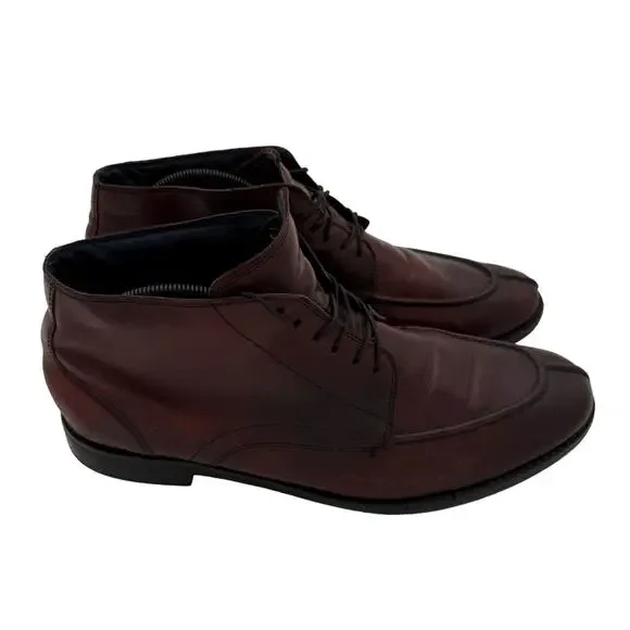 Cole Haan Air Men's Wagner Waterproof Chukka Boots Casual Brown Leather 10.5