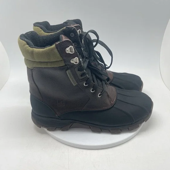 Sperry Boots Mens 10 M Low Waterproof Duck Boot Brown 0783928 Outdoor Shoes
