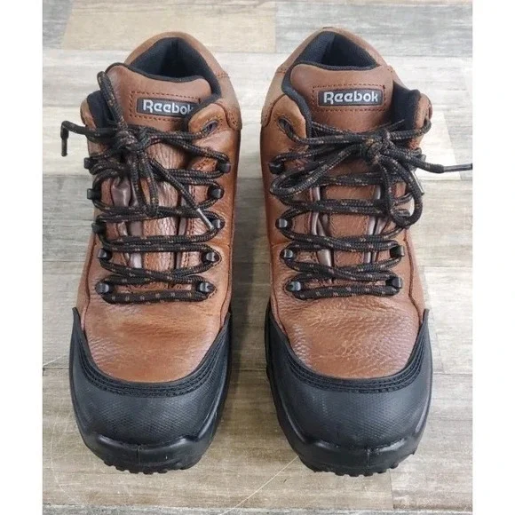 Reebok Tiahawk Mens 6 Composite Toe Work Boots Brown Leather‎ Workwear Outdoor
