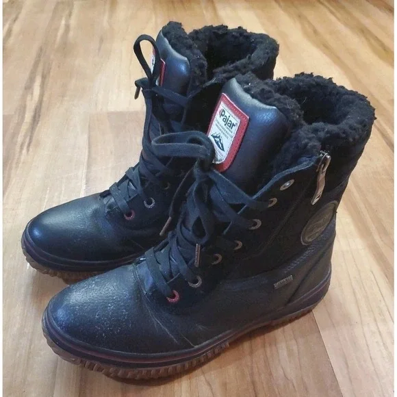 Pajar Canada Trooper 2.0 Lace Up Black Waterproof Winter Boots Mens Size 9 - 9.5