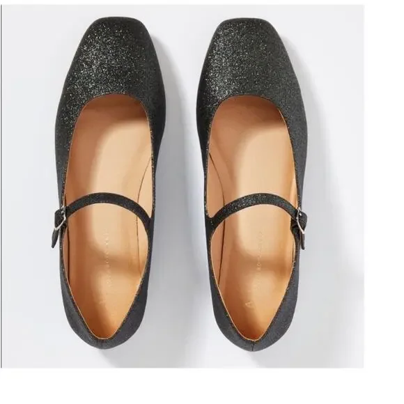 Anthropologie Ditsy Mary Jane Ballet flats Size 9