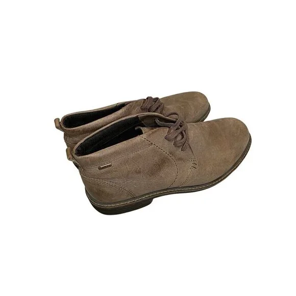 Ecco Turn‎ GTX Gore Tex Leather Chukka Boots Mens 42 8 - 8.5 US Brown Waterproof