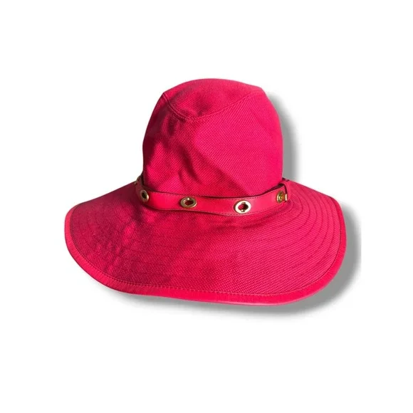 Coach‎ VTG Bonnie Sun Bucket Hat Watermelon Signature Turnlock Sz M-L NWT