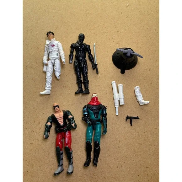 GI Joe Parts Lot Zartan v4 Overkill v2 Snake Eyes v23 Storm Shadow 2002-09