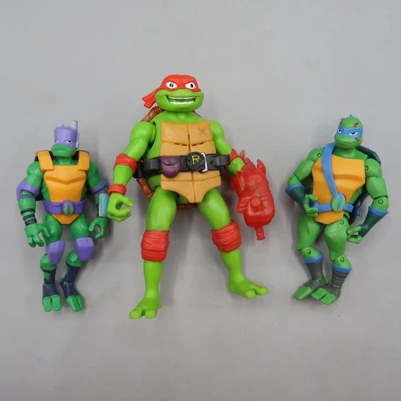 Rise of the Teenage Mutant Ninja Turtles Donatello  Leonardo Raphael  Figure Lot