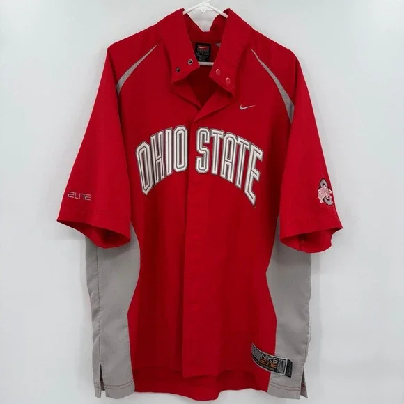 Ohio State Buckeyes‎ Nike Elite Basketball Warm Up Jersey Men's Large OSU NCAA
