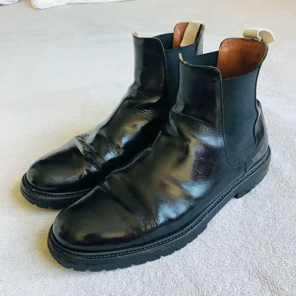 Common Projects Full Napa Leather Chelsea Mens Ankle Boot