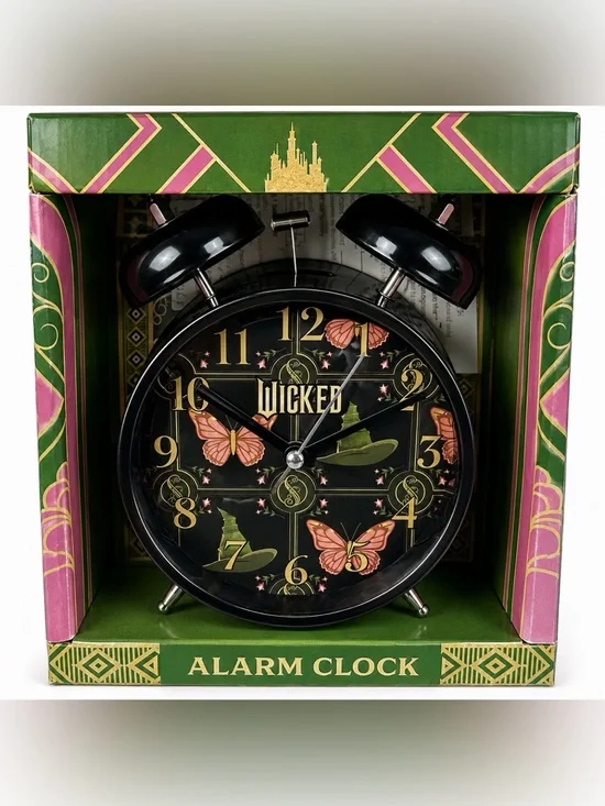 Wicked Musical Alarm Clock Twin Bell Analog Universal Studios Collectible New