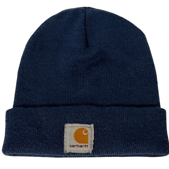 Carhartt Women Knit Beanie Hat Navy BLUE  One‎ Size OS