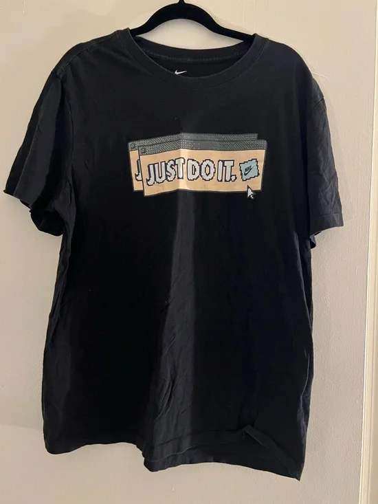 Nike Graphic Tee XL Black Just Do It T-Shirt
