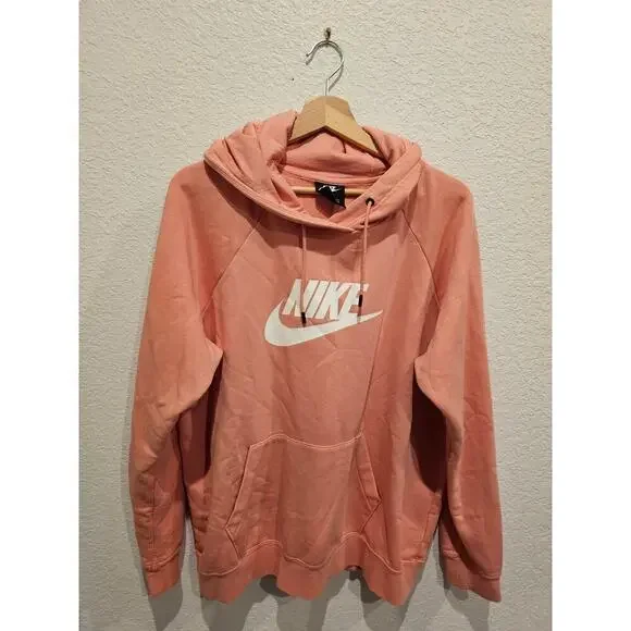 Nike Crop Light Pink Hoodie Size xl