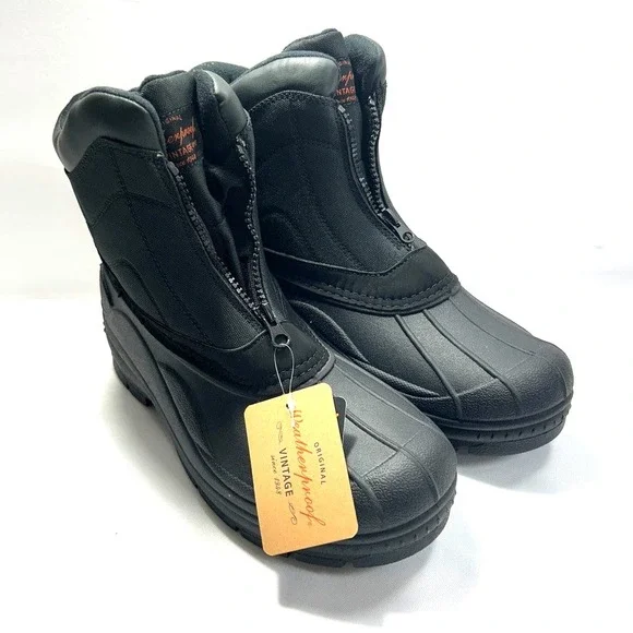 Weatherproof‎ Vintage Jessie Duck Thermolite Men's Boots Black US 10 - No Box