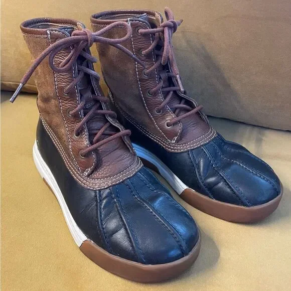 Ralph Lauren Declan leather duck boots 7D