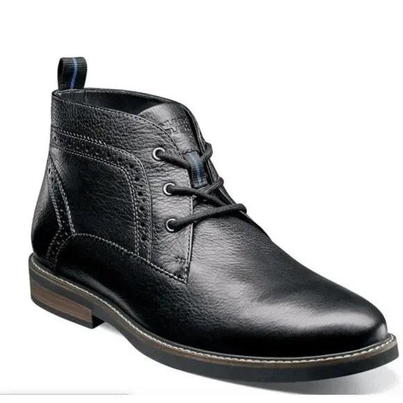 Nunn Bush Ozark Plain Toe Chukka Ankle Boots Color Black 84777 SIZE 11M