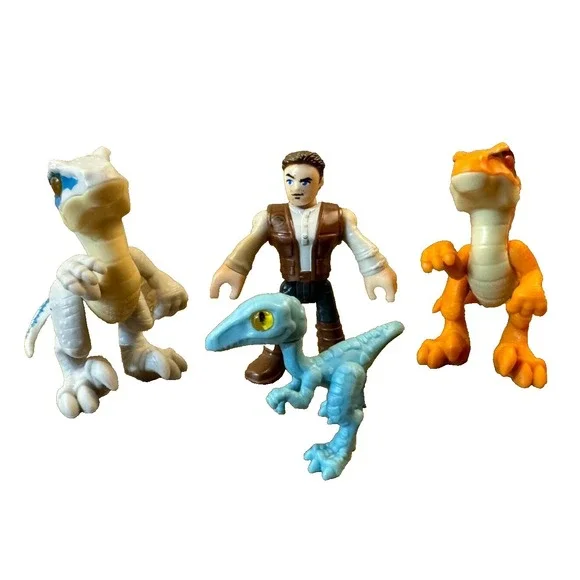 Fisher Price Imaginext Jurassic World‎ Owen Figure Dinosaur Baby Blue Raptor Lot