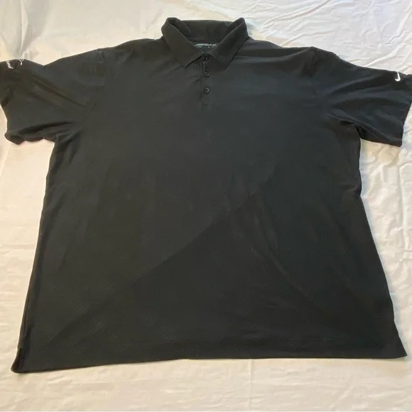 Nike golf Men's Black Polo Shirt XXLarge‎