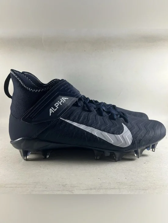 Nike Alpha Menace Pro Mid 2 Football Cleats Navy Blue Size 12.5 BV3945-404