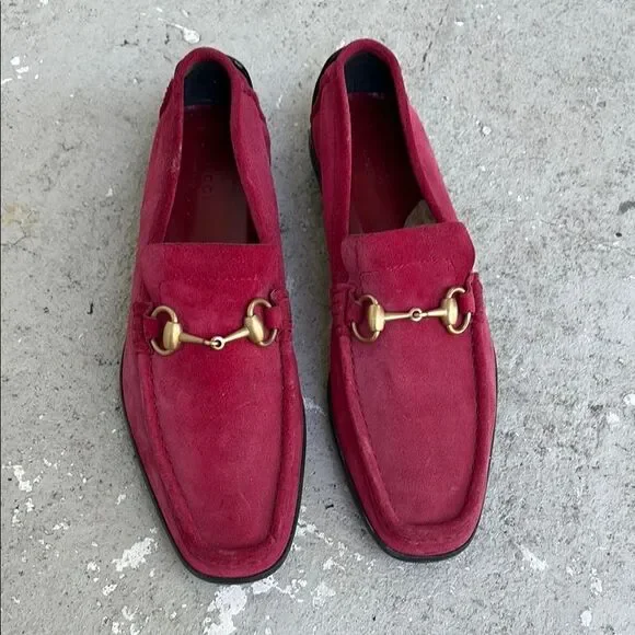 Gucci suede driving shoes