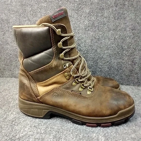 Wolverine I-90 EPX EH Work Boots Brown Leather Mens 10.5 EW W10317 NO INSOLES