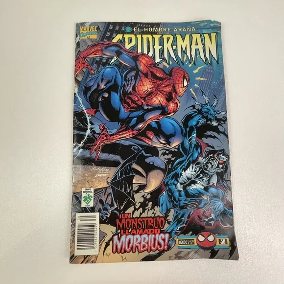 Peter Parker Spider Man Spanish Version Variant Morbius Un Monstruo Llamado