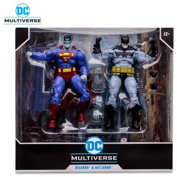 ✨McFarlane Toys - DC Multiverse Bizarro & Batzarro 7in Action Figure 2pk