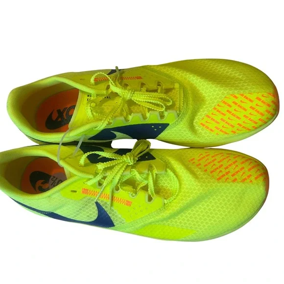 Nike Zoom Rival XC 6 Mens 10.5 Yellow New Racing Spikes DX7999-701