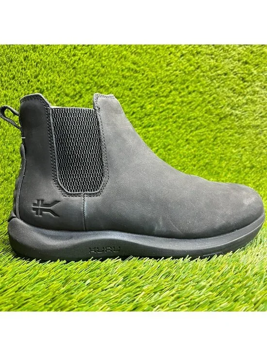 Kuru Draft Salo Mens Size 8.5 Triple Black Casual Outdoor Leather Chelsea Boots