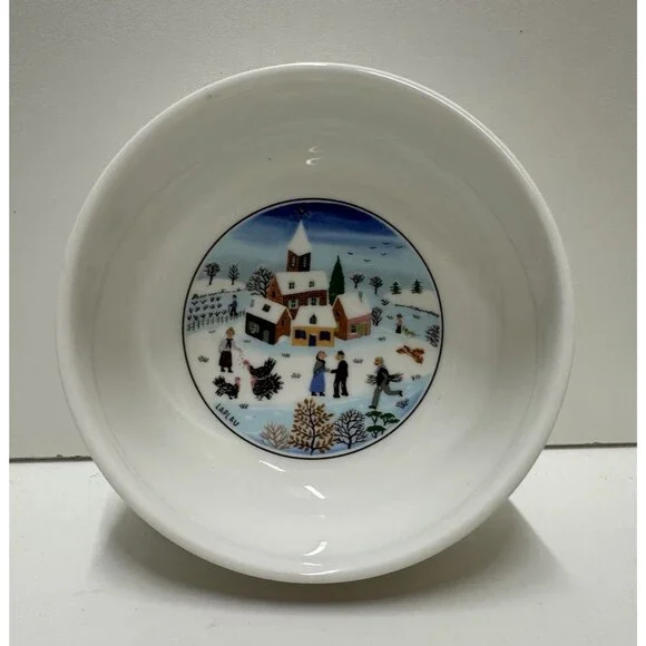 Villeroy & Boch Naif Christmas white round serving bowl