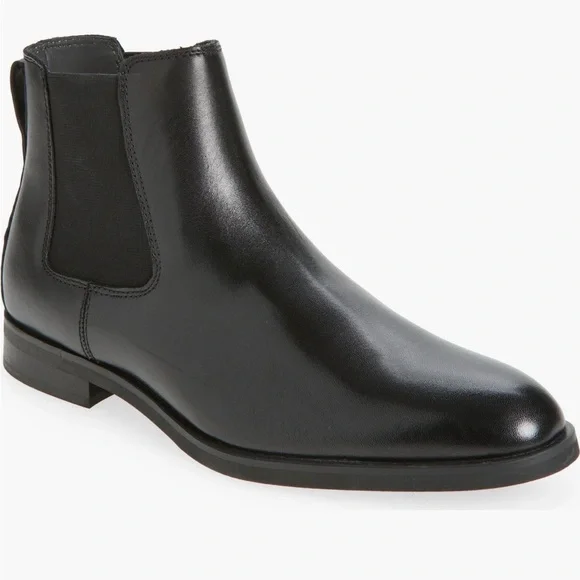 NEW! Nordstrom Leather Chelsea Boot for Men - Size 14 🛵