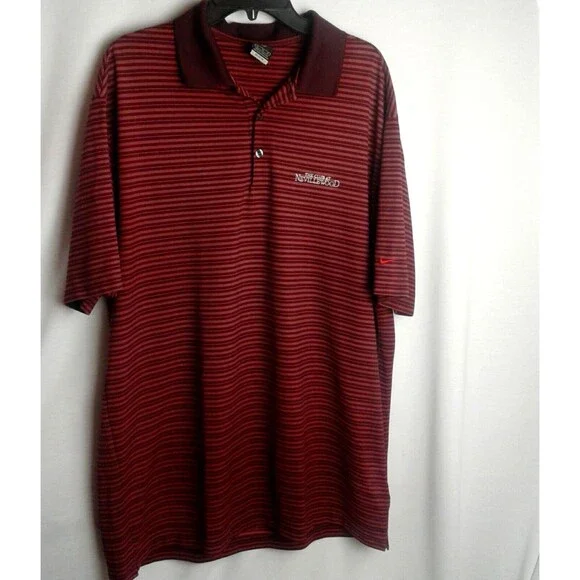 Nike Dri-Fit UV golf polo The Club At Northwood  Mens XL Maroon