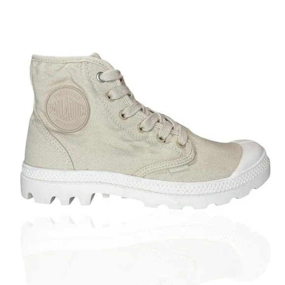 New Palladium Pampa Hi‎ Boots Men's 6.5 Womens 8.5 Canvas Military Paratrooper