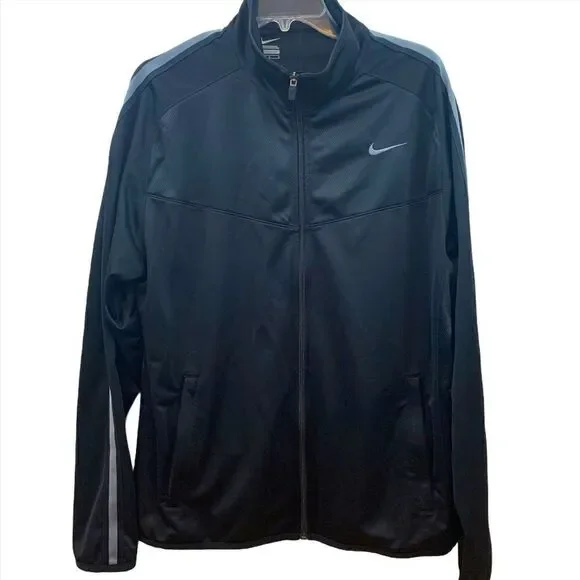 Nike full zip black track style jacket