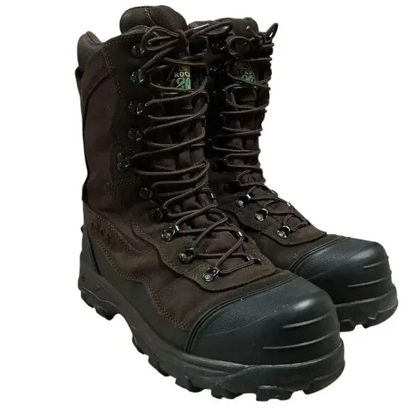 Rocky Boots Mens 10 Brown 12