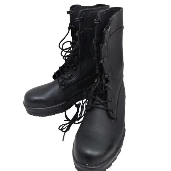 NEW Bates 1621 Men's BLACK 9 Inch US Navy Durashocks Steel Toe Boot SZ 6.0 WIDE‎