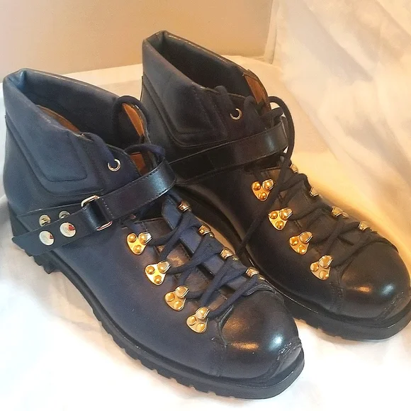 Santoni blue ankle boots (special edition)