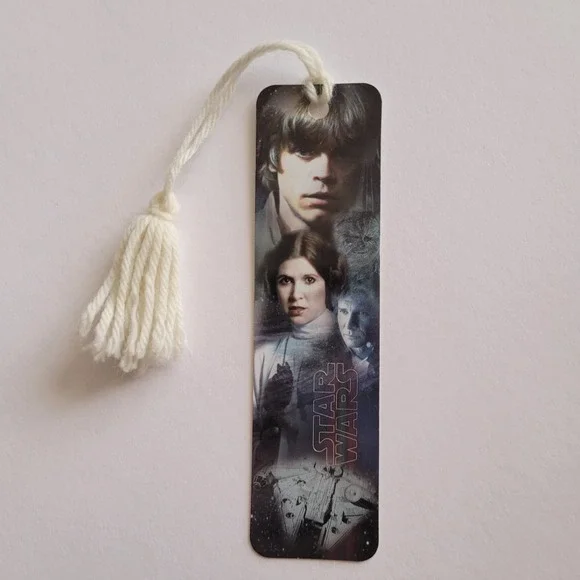 Vintage Y2K Star Wars Bookmark Millennium Falcon, Lucasfilm 00s 2002, CEBM-21288