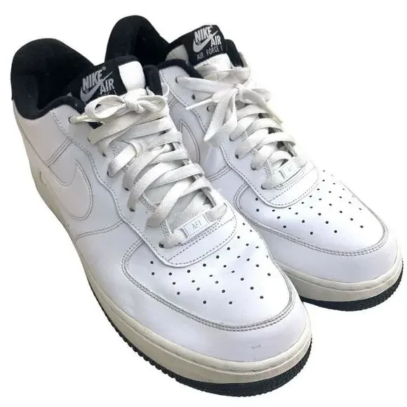 Nike Air Force 1 '07 Low White and Black‎ OG Size 12