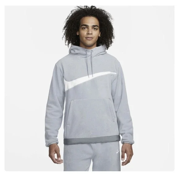 Nike Club Fleece+ Men's Winterized Pullover Hoodie SZ Large
