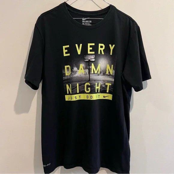 Nike Every‎ Damn Night basketball graphic Men's T-Shirt size L