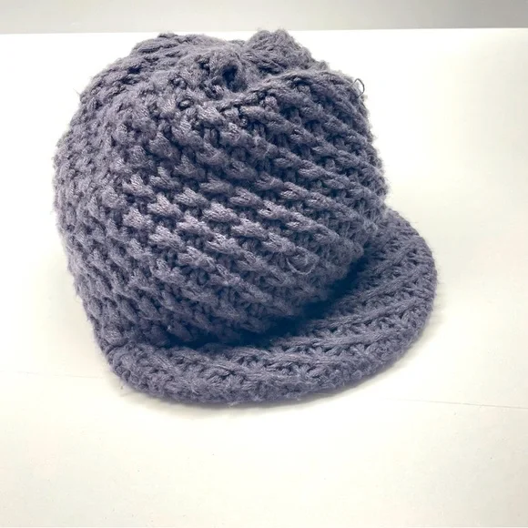 The North Face Hat Purple Knit Men's Women's One Size